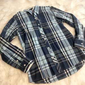 Rusty Plaid Long Sleeve Button Down